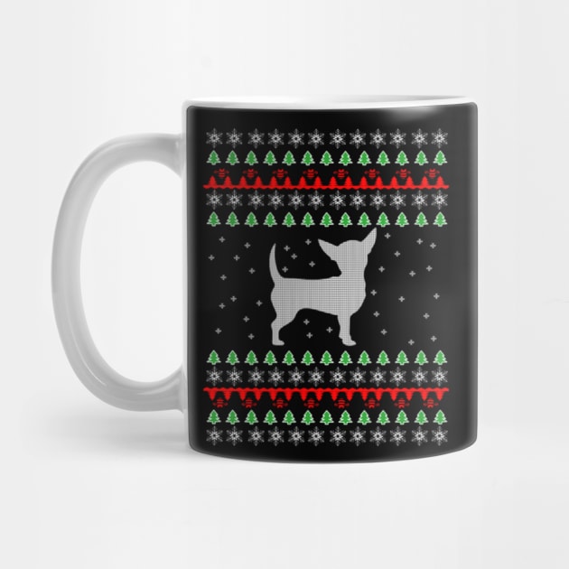 Chihuahua Ugly Christmas Sweater T-Shirt Gift Cute by uglygiftideas